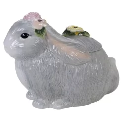 Certified International Sweet Bunny 10.5 In. Multicolored Earthenware 3-D Bunny Cookie Jar