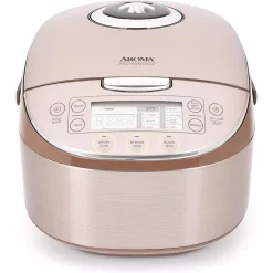 AROMA 4 Qt. Champagne Electric Multi-Cooker With Ceramic Pot
