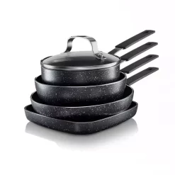 GRANITESTONE 5-Piece Aluminum StackMaster Non-Stick Diamond Infused Mini Cookware Set