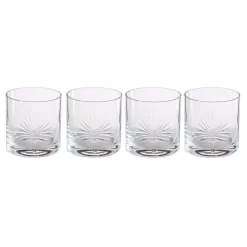 Abigails 16 Oz. Palmetto Double Old-Fashioned Glass (Set Of 4)