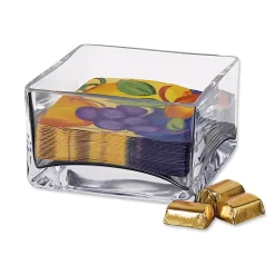 Badash Crystal Sahara 5.5 In. X 3.25 In. H Square Cocktail Napkin Holder