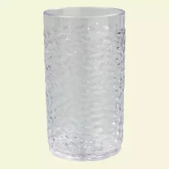 Carlisle 9.5 Oz. SAN Plastic Pebble Optic Tumbler In Clear (Case Of 24)