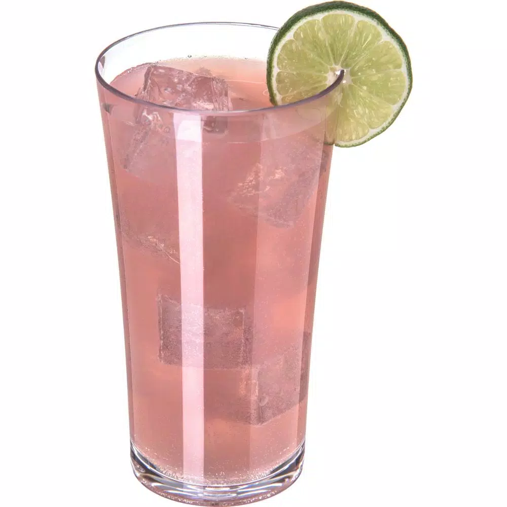 Carlisle 22 Oz. Polycarbonate Hi-Ball Tumbler In Clear (Case Of 24) - Image 4