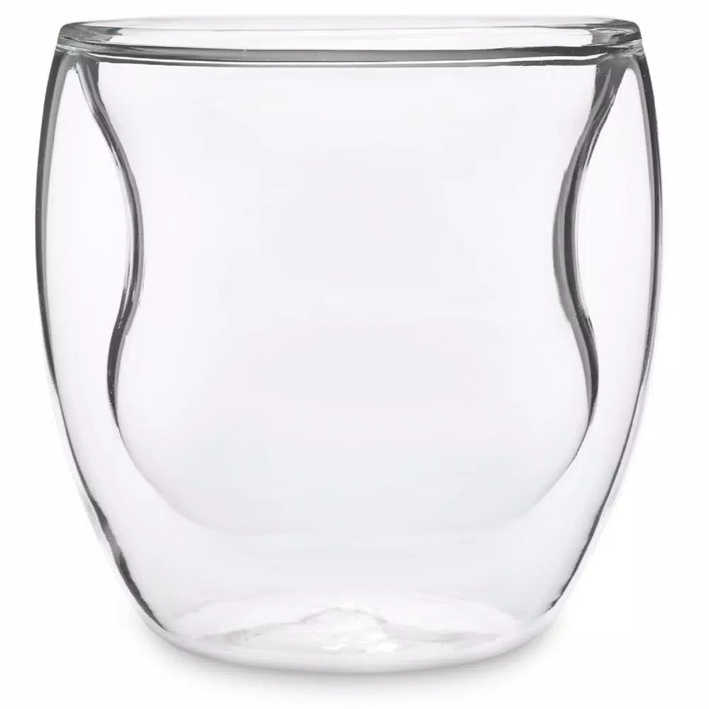 Ozeri Curva Artisan Series 8 Oz. Double Wall Beverage Glasses And Tumblers (Set Of 4) - Image 9