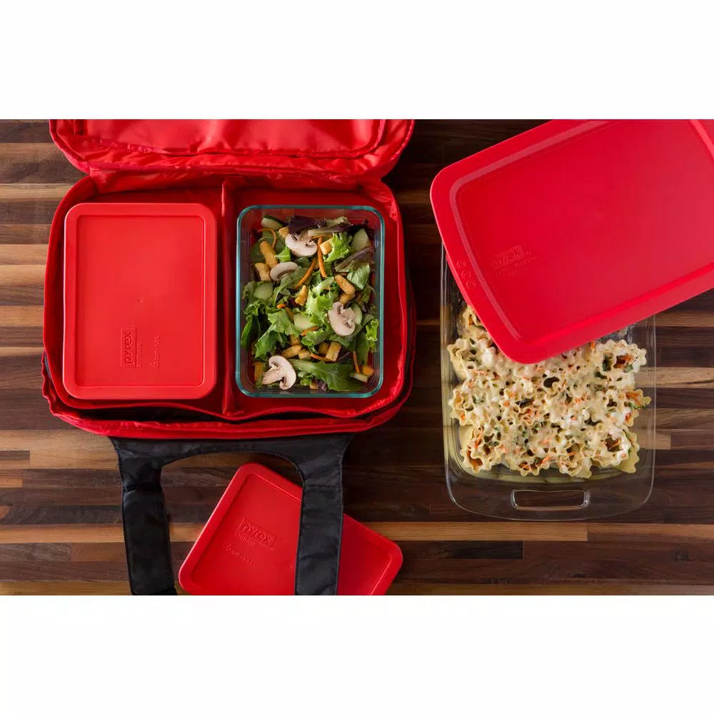 Pyrex Easy Grab 9-Piece Glass Bakeware And Storage Set - Image 3