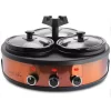 MegaChef Triple 4.5 Qt. Copper Slow Cooker With Glass Lids