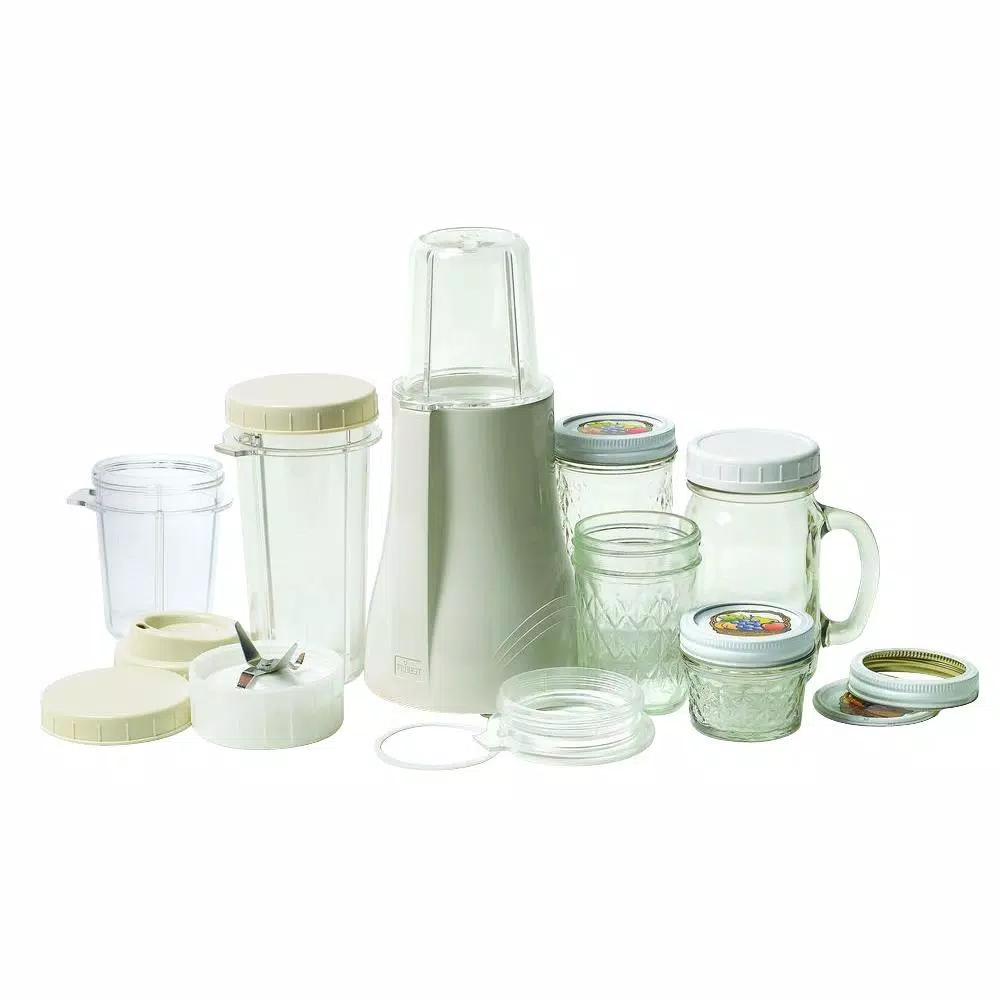 Tribest Mason Jar 16 Oz. Single Speed Cream Personal Blender