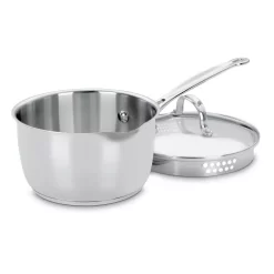 Cuisinart Chef’s Classic 2 Qt. Stainless Steel Sauce Pan With Glass Lid