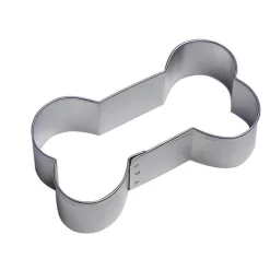 CybrTrayd 12-Piece Dog Bone 3.5 In. Tinplated Steel Cookie Cutter & Recipe