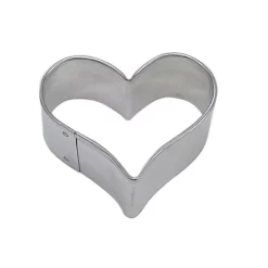 CybrTrayd 12-Piece 1.75 In. Heart Inplated Steel Cookie Cutter & Recipe