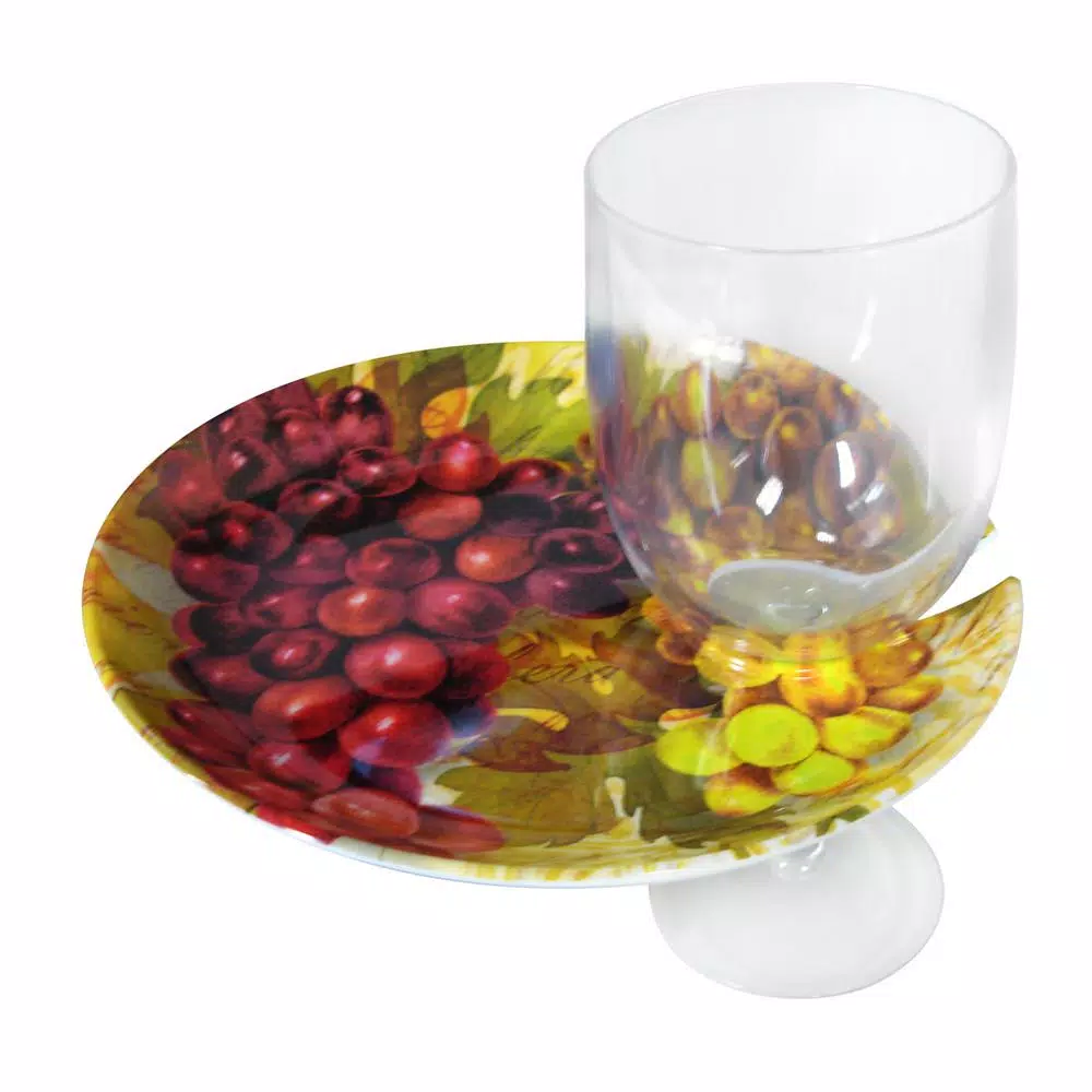 Epicureanist Cocktail Tray And Wine Glass Holder (Set Of 4) - Image 4