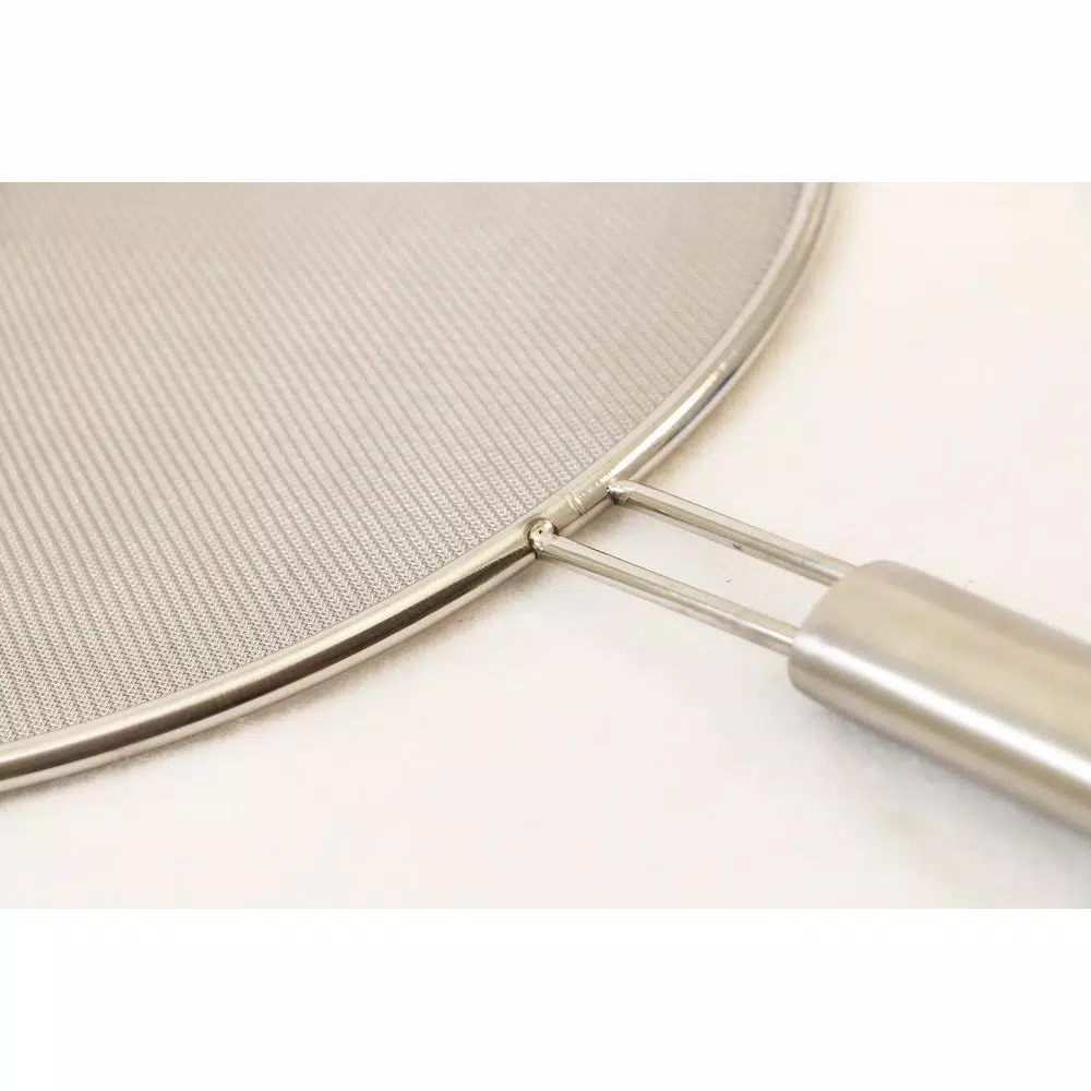 ExcelSteel 13 In. Stainless Fine Mesh Splatter Screen With Solid Handle - Image 5