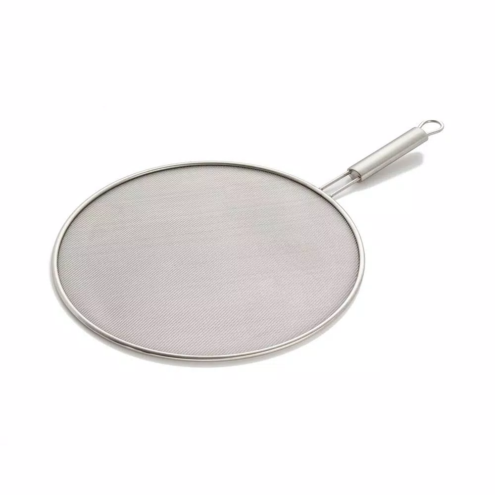 ExcelSteel 13 In. Stainless Fine Mesh Splatter Screen With Solid Handle