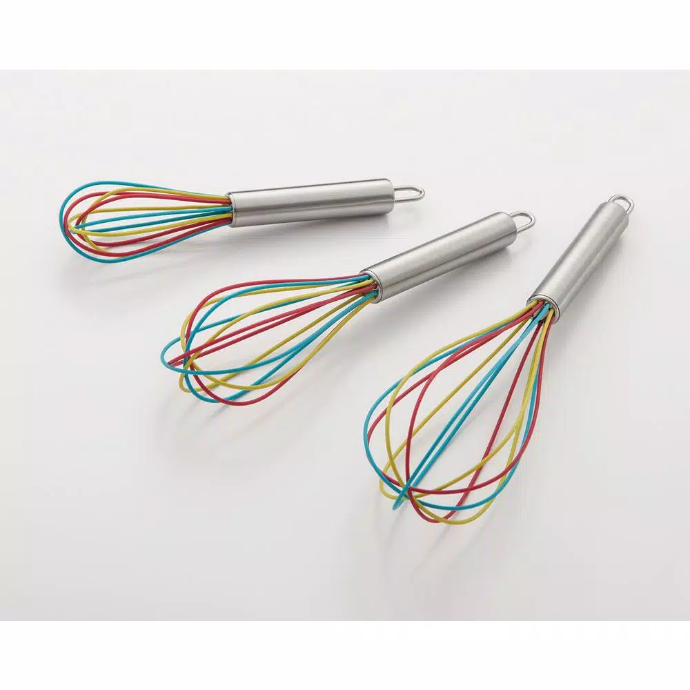 ExcelSteel Stainless Steel Tri-Color Mixing Whisks (Set Of 3) - Image 7