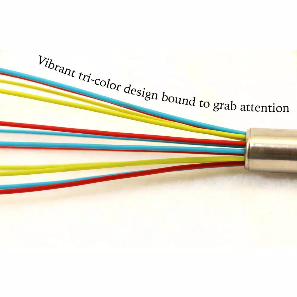 ExcelSteel Stainless Steel Tri-Color Mixing Whisks (Set Of 3) - Image 5