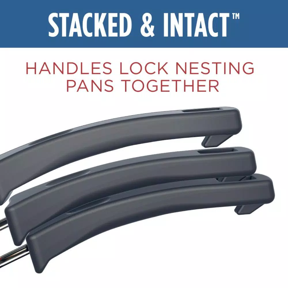 Farberware Neat Nest Space Saving 1 Qt. Aluminum Nonstick Sauce Pan In Black With Glass Lid - Image 7