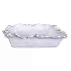 Abigails Fleur De Lis White Ceramic Charger Set Of 4