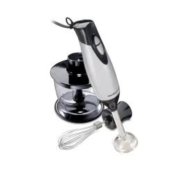Hamilton Beach 2-Speed Grey Hand Blender With 3 Cup Chopping Bowl