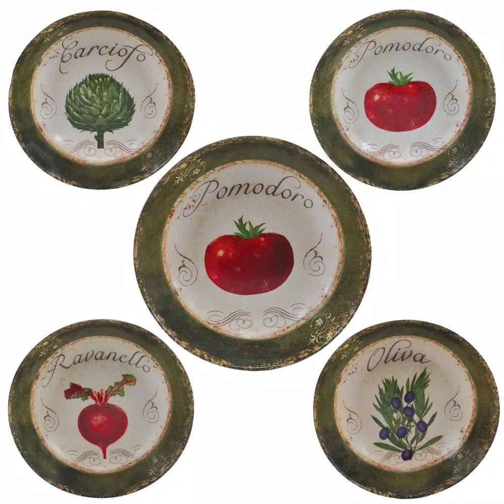 Certified International Pomodoro Salad And Pasta Set (5-Piece Set)