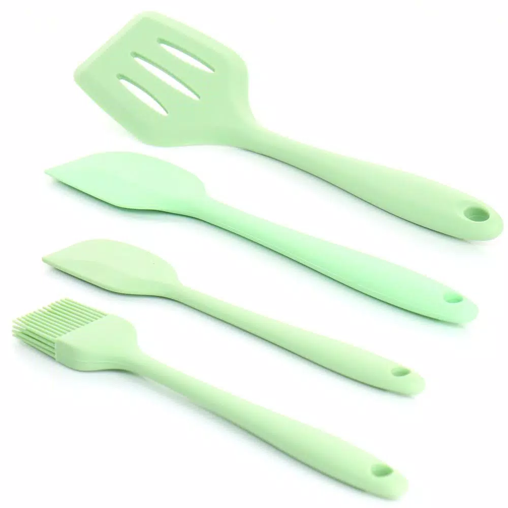 MegaChef Mint Green Silicone Cooking Utensils, (Set Of 12) - Image 4
