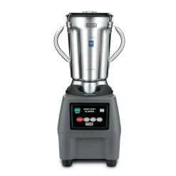 Waring Commercial CB15 128 Oz. 3-Speed Grey Blender With 3.75 HP And Electronic Touchpad Controls