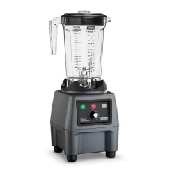 Waring Commercial CB15 128 Oz. 10-Speed Grey Blender With 3.75 HP And Electronic Touchpad Controls With Copolyester Jar