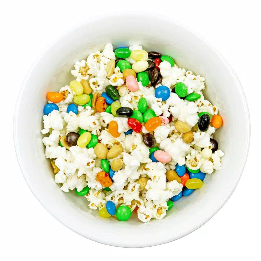 Nostalgia 600 W 8 Oz. Ivory Popcorn Machine With Cart And Snack Dispenser - Image 6