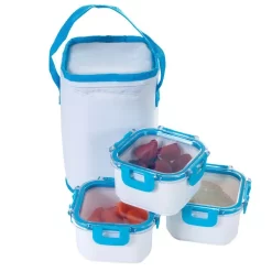 Classic Cuisine Portable Food Storage With Insulated Bag (Set Of 3)