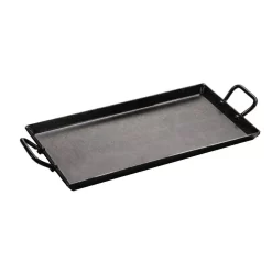 Lodge 18 In. Black Carbon Steel Stovetop Griddle With Handles