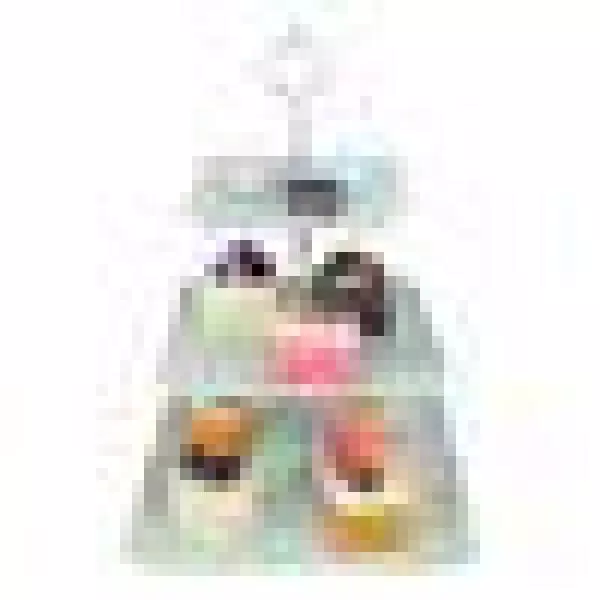 MALACASA 3-Tiered Green Cupcake Tower Stand Square Tiered Dessert Stand Serving Tray - Image 6