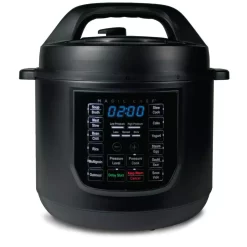 Magic Chef 9-in-1 6 Qt. Matte Black Electric Multi-Cooker With Recipe Book