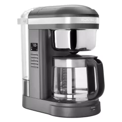 KitchenAid 12-Cup Drip Grey Coffee Maker With Spiral Showerhead Matte Charcoal