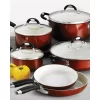 Tramontina Style Ceramica 10-Piece Aluminum Ceramic Nonstick Cookware Set In Metallic Copper