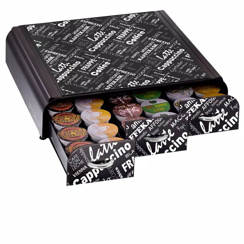 Mind Reader Anchor 36-Capacity Black Coffee Pod Storage Drawer - Image 7