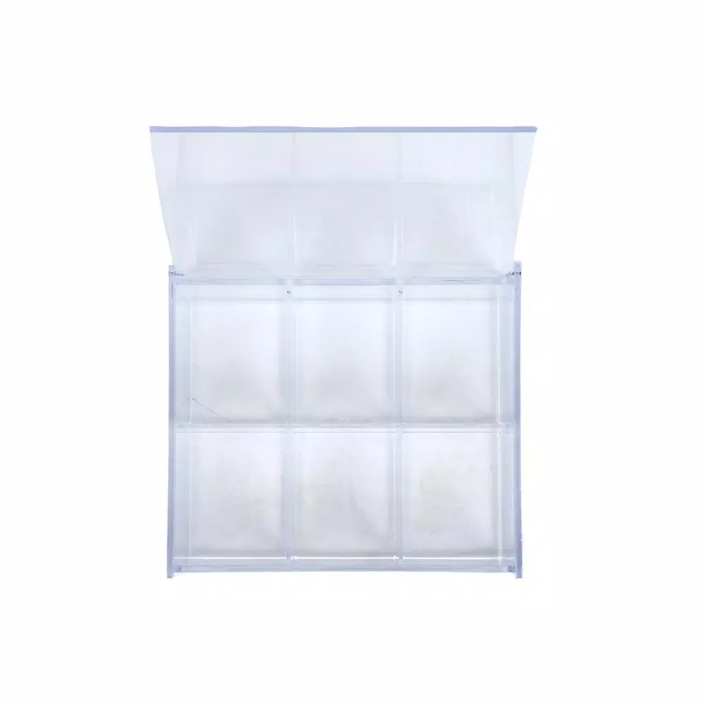 Mind Reader Acrylic Clear With Lid 6-Compartment Pantry Organizer For Kitchen Tea Bag Storage And Organizer Holder - Image 4