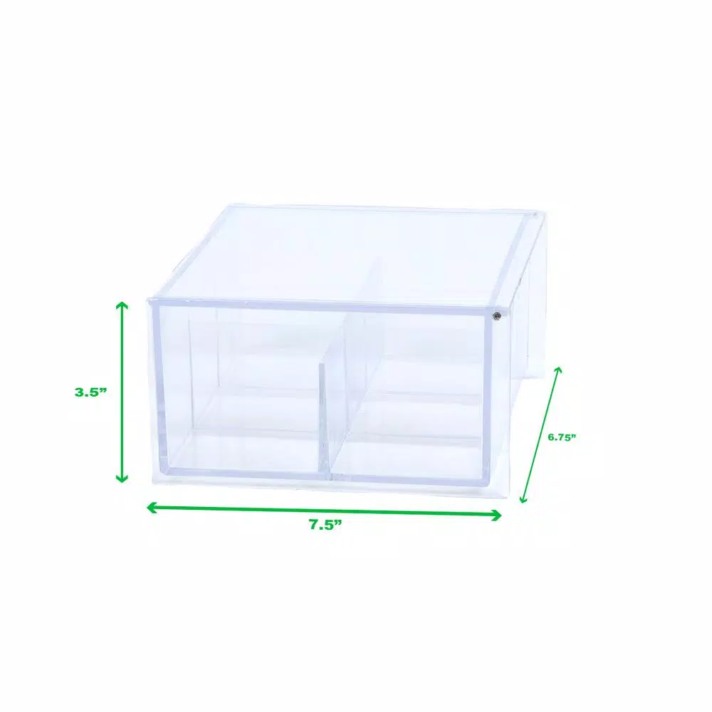 Mind Reader Acrylic Clear With Lid 6-Compartment Pantry Organizer For Kitchen Tea Bag Storage And Organizer Holder - Image 7