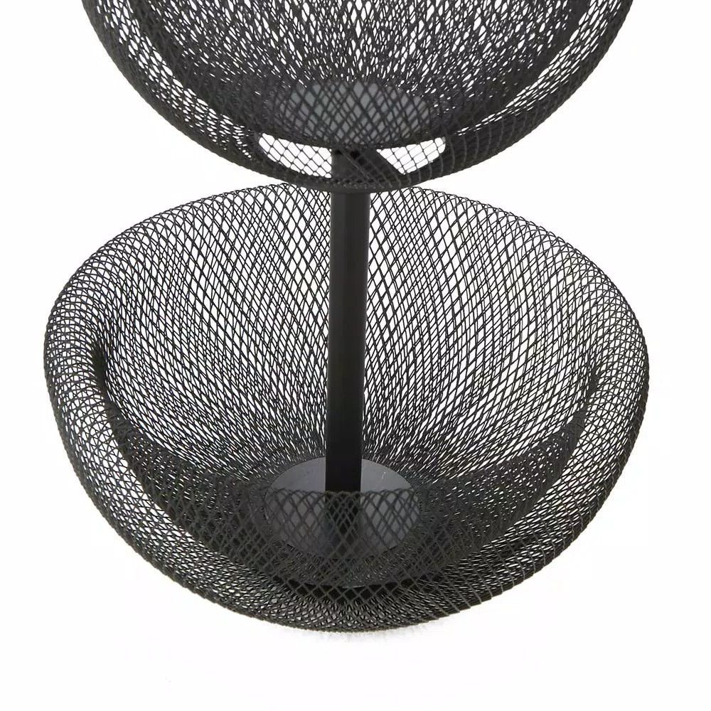 Mind Reader Black 2-Tier Mesh Decorative Fruit Bowl - Image 6