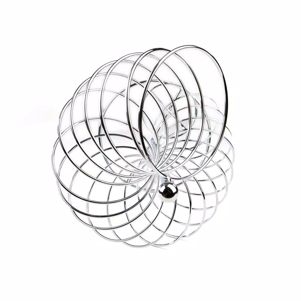 Mind Reader Stainless Steel Twisted Orange Fruit Holder In Silver - Image 4