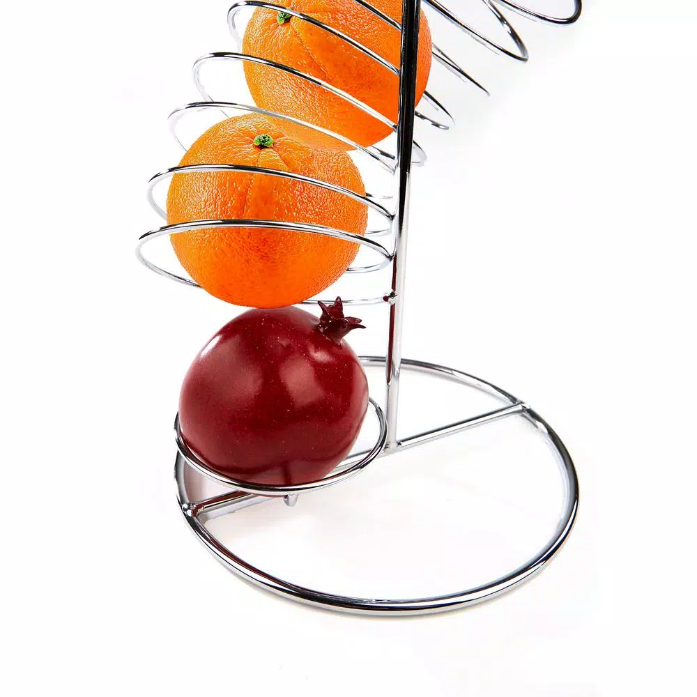 Mind Reader Stainless Steel Twisted Orange Fruit Holder In Silver - Image 2
