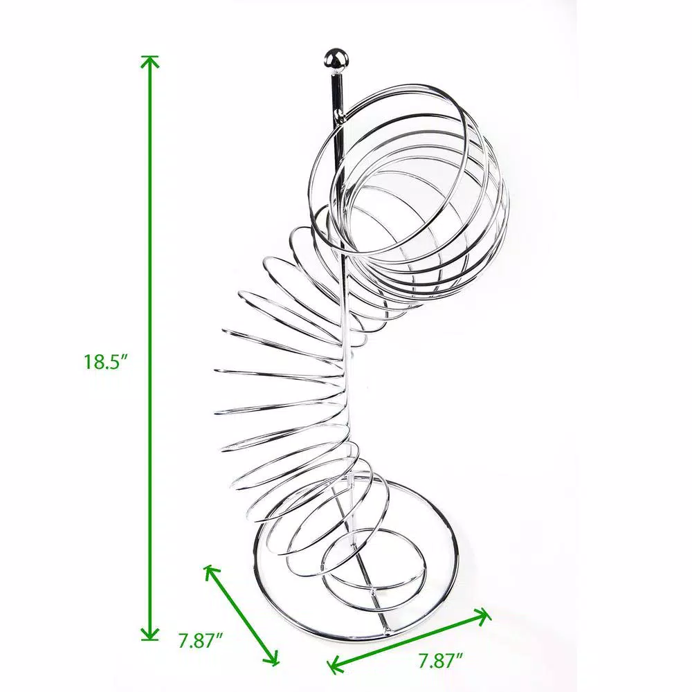 Mind Reader Stainless Steel Twisted Orange Fruit Holder In Silver - Image 6
