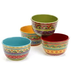 Certified International Tunisian Sunset Ice Cream And Cereal Bowl (Set Of 4)