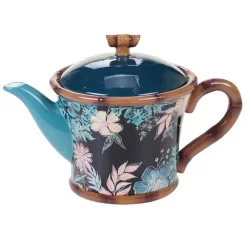 Certified International 24 Oz. Multi-Colored Exotic Jungle Teapot
