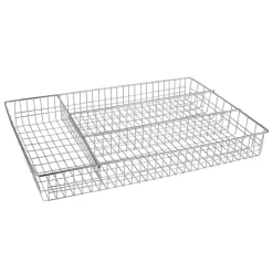 Home Basics 5 In X 1.5 In X 20 In Chrome Cutlery Holder