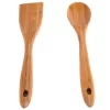 Creative Home Bamboo Natural Utensil Set Consists Each Of Solid Spoon And Turner (Set Of 2 Pieces )
