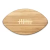 Picnic Time 16 In. X 8.8 In. Oval Bamboo Wood Football Cutting Board And Serving Tray