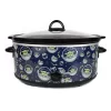 Uncanny Brands Star Wars The Mandalorian 7 Qt Navy Blue Slow Cooker