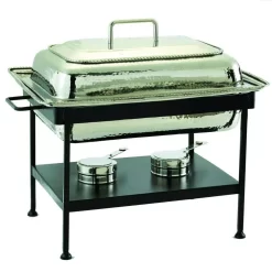Old Dutch 23 In. X 13 In. X 19 In. Rectangular Polished Nickel Over Stainless Steel Chafing Dish