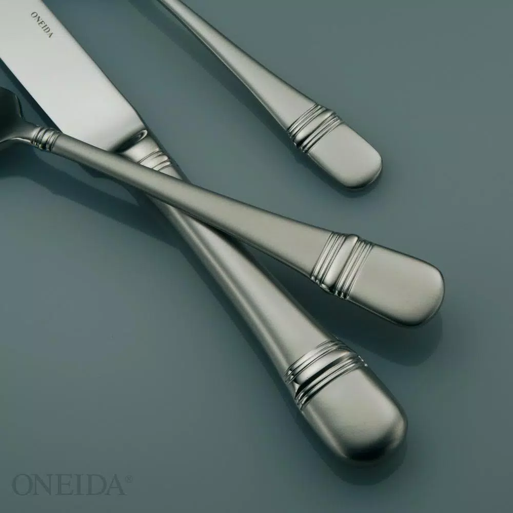 Oneida Satin Astragal Dinner Forks 18/10 Stainless Steel (Set Of 12) - Image 2