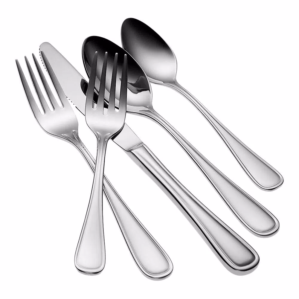 Oneida New Rim 18/10 Stainless Steel Silver Serving Spoon (Set Of 12) - Image 2