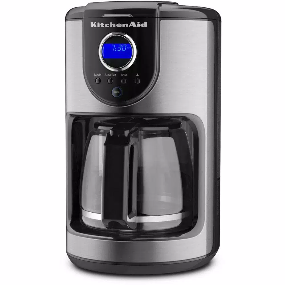 KitchenAid 12-Cup Onyx Black Drip Coffee Maker With Glass Carafe